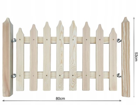Płotek ogrodowy STONOGA płot drewniany impregnowany