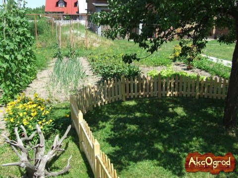 Płotek ogrodowy STONOGA płot drewniany impregnowany